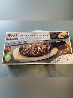 Fajita Skillet Set - Black